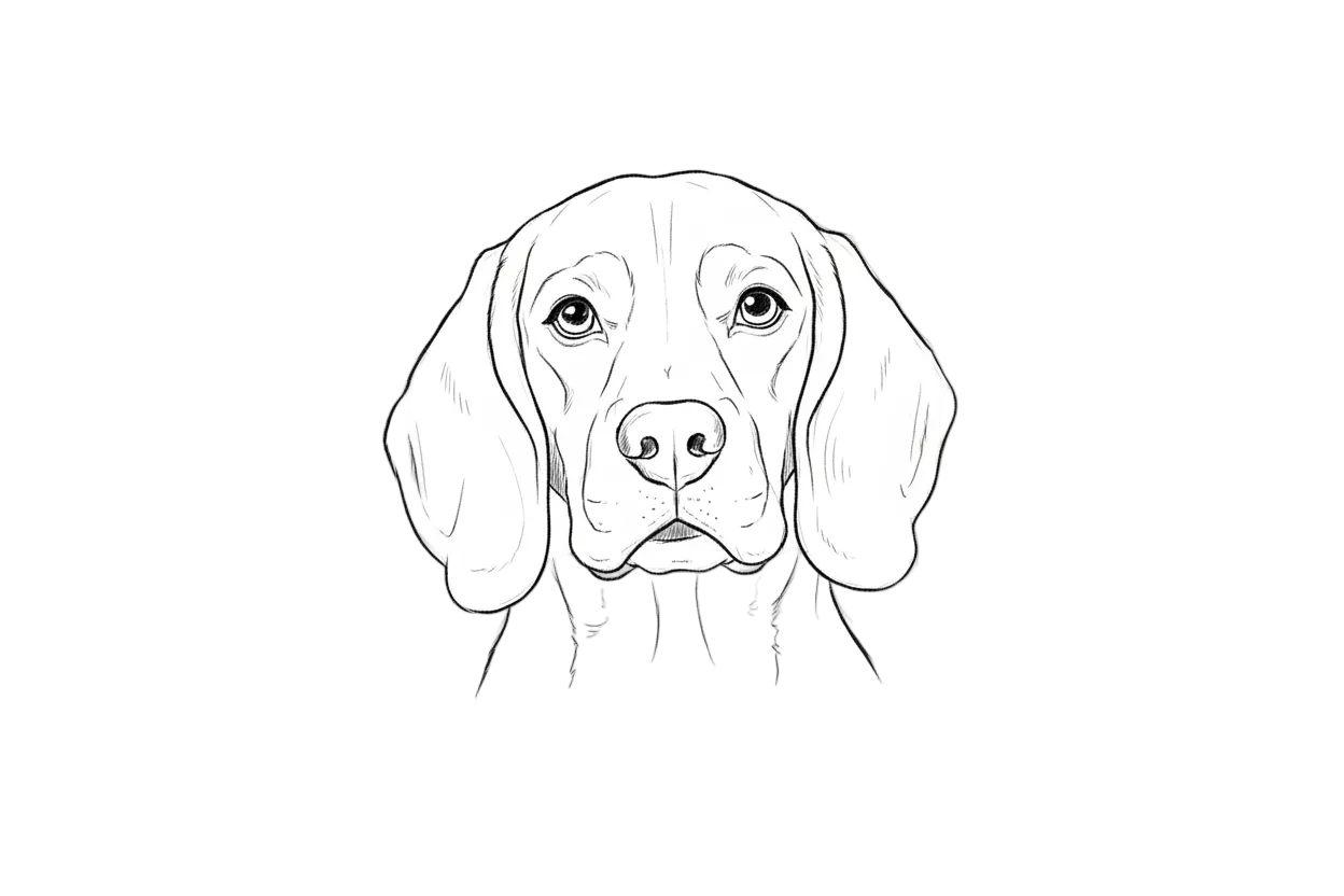 Beagle outline