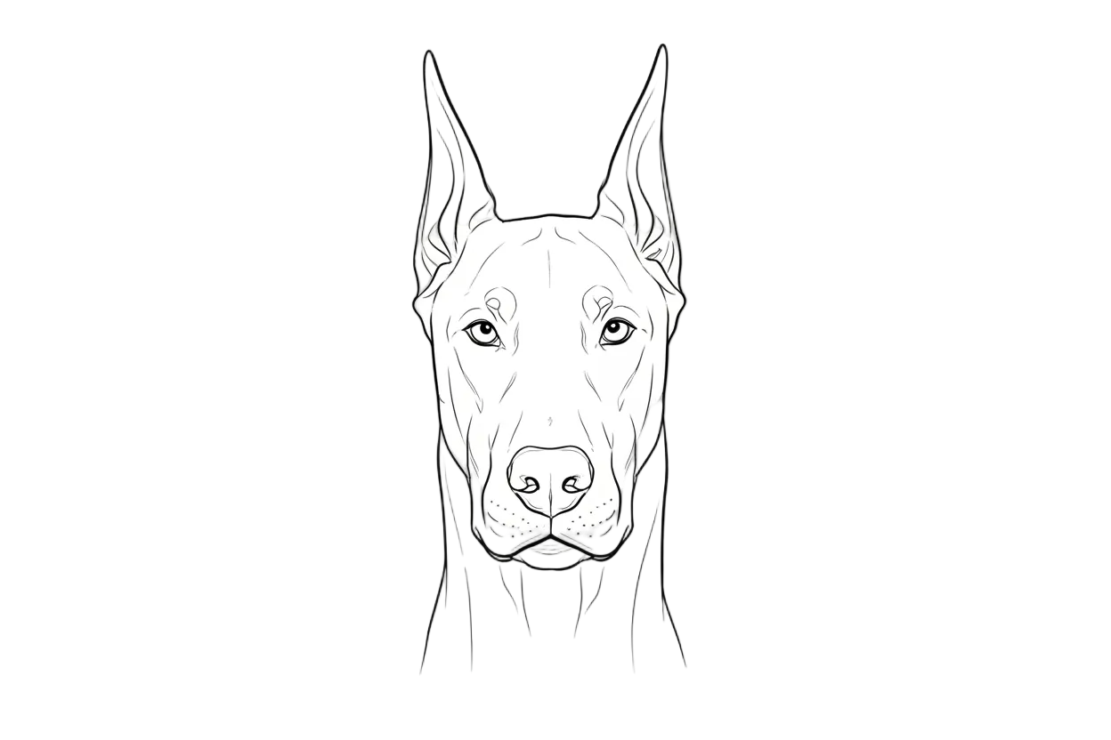 Doberman sketch